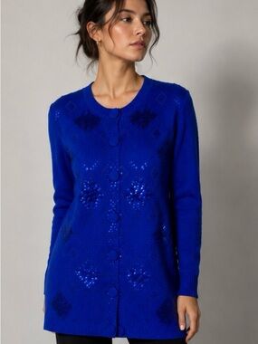Vintage Victoria Harbour embellished cardigan